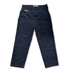 Empyre Black Relaxed Fit Y2K Straight Pants